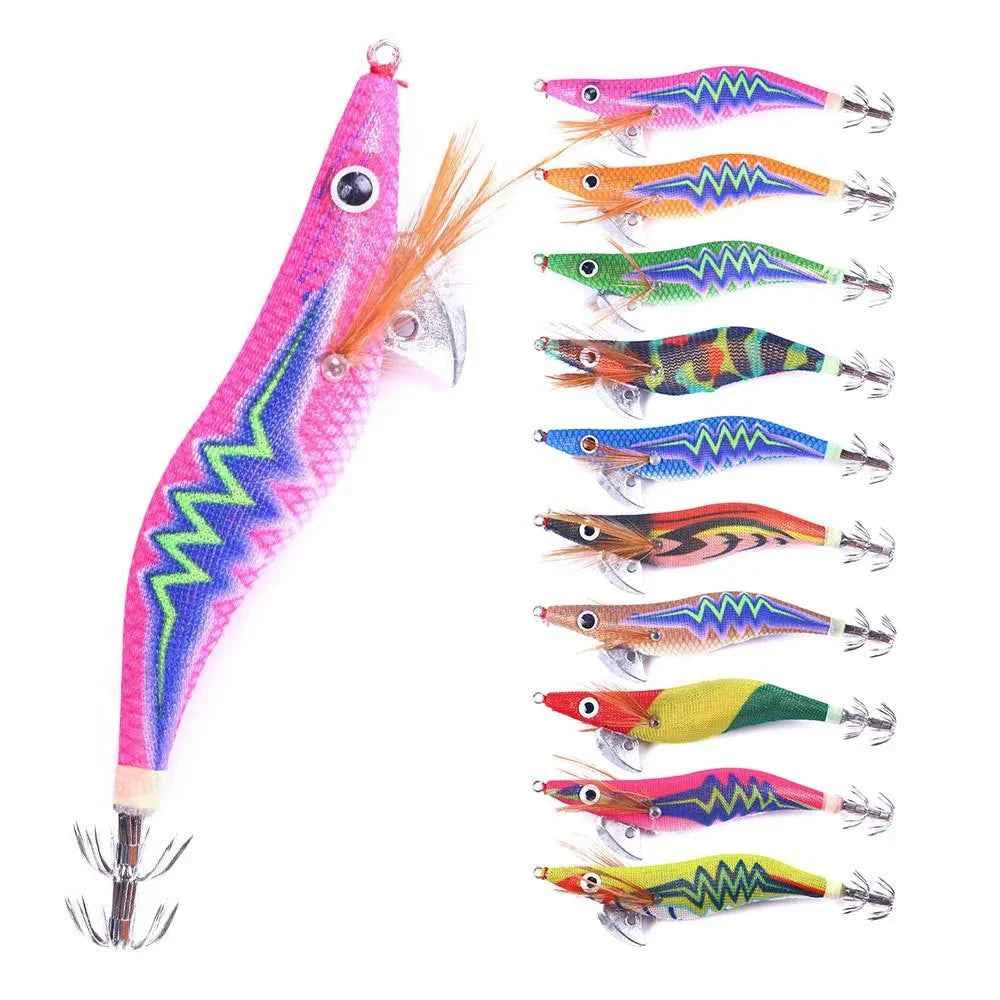 Luminous Squid Jig – Glow-in-the-Dark Sea Fishing Lure for Squid, Cuttlefish &amp; Shrimp