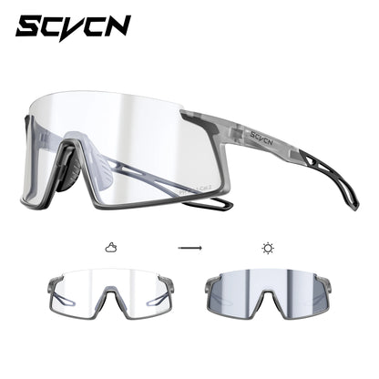 Kapvoe Cycling Sunglasses Photochormic Glasses for Men Hiking UV400 Sports Casual Glggles MTB Bike Glasses Outdoor Eyewear 2026