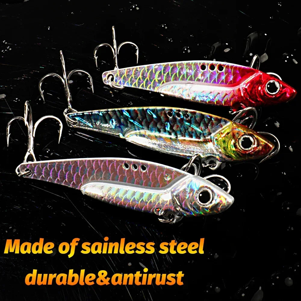 GOBAIT VIB Metal Jig Fishing Lure – Sinking Vibration Blade Bait | 7g–20g | Pike, Bass &amp; Trout