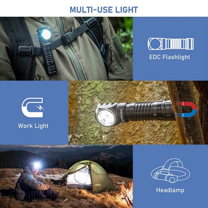Sofirn HS41 Headlamp – 4000lm, 4×SST20, 9 Modes, IP68, USB-C Rechargeable, Magnetic Tail (5000K or 6500K)