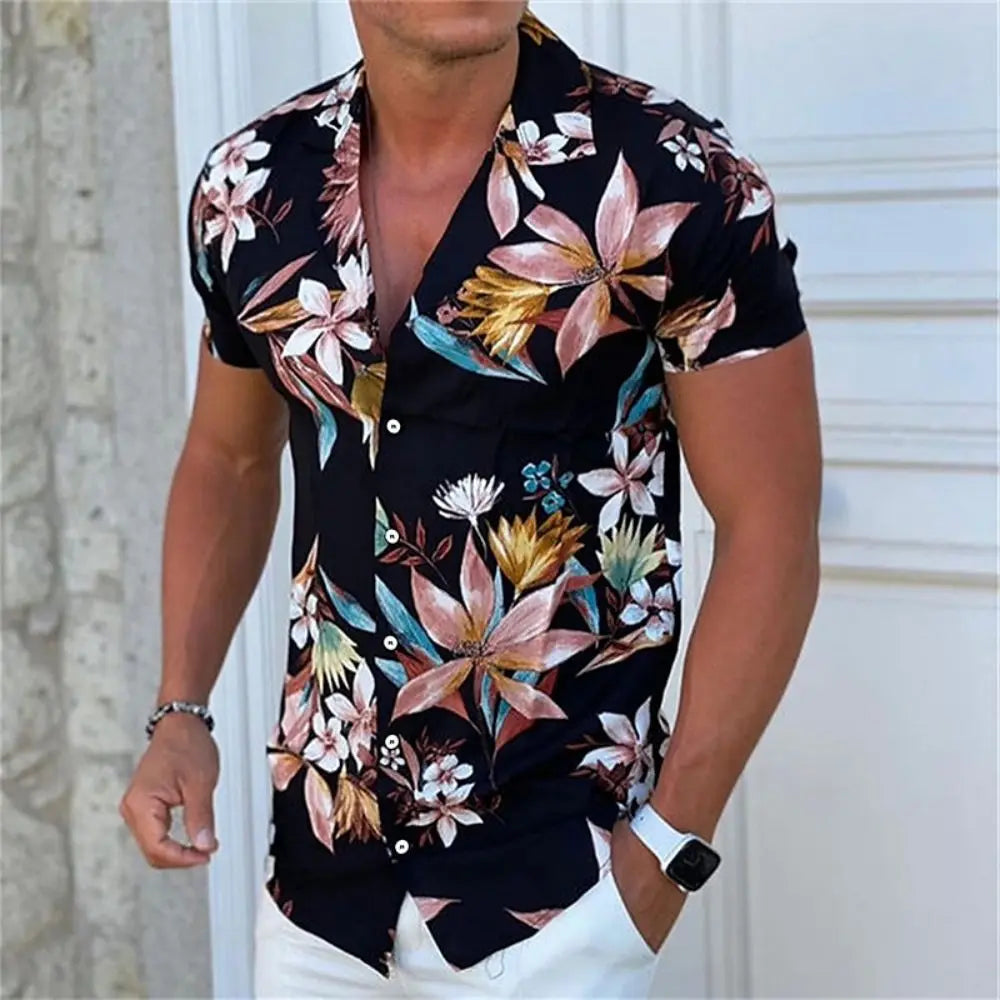2024 Coconut Tree Shirts For Men 3d Printed Men&