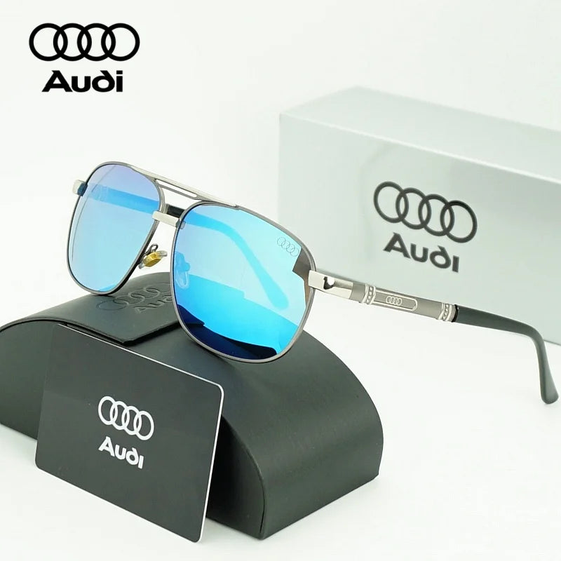 Audi Polarized Sunglasses – Unisex UV400 Anti-Reflective Alloy Frame Driving Glasses