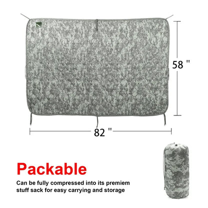 Army Poncho Liner Camouflage Water Repellent