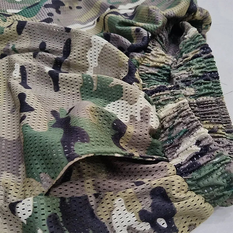 AUKUPKEE Tactical Mesh Mosquito-Proof Suit – Unisex Camo Hoodie &amp; Pants Set