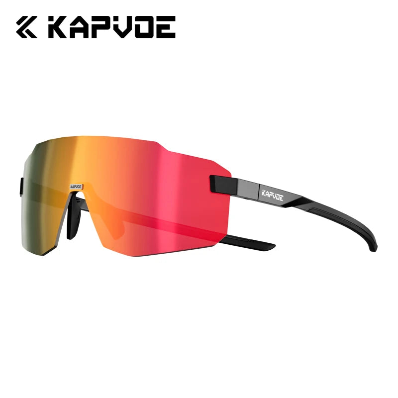 Kapvoe Photochromic Cycling Glasses – UV400 Lightweight MTB Bike Eyewear for Running, Skiing &amp; Outdoor Sport