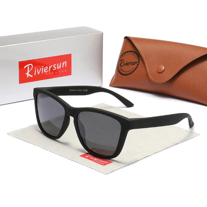 RIVIERSUN Classic Polarized Sunglasses – UV400 Unisex Retro Square Eyewear