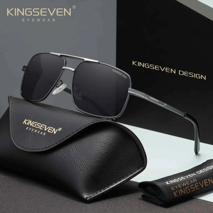 KINGSEVEN 7891 Polarized Sunglasses – Stainless Steel, Photochromic, UV400, Unisex