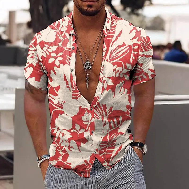 2024 Coconut Tree Shirts For Men 3d Printed Men&
