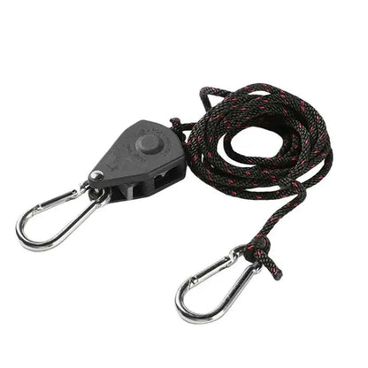 Camping Tent Adjustable Rope Fastener Fixed Buckle Pulley Tensioner Ratchet Hangers Lights Lifting Camping Awning Wind Rope