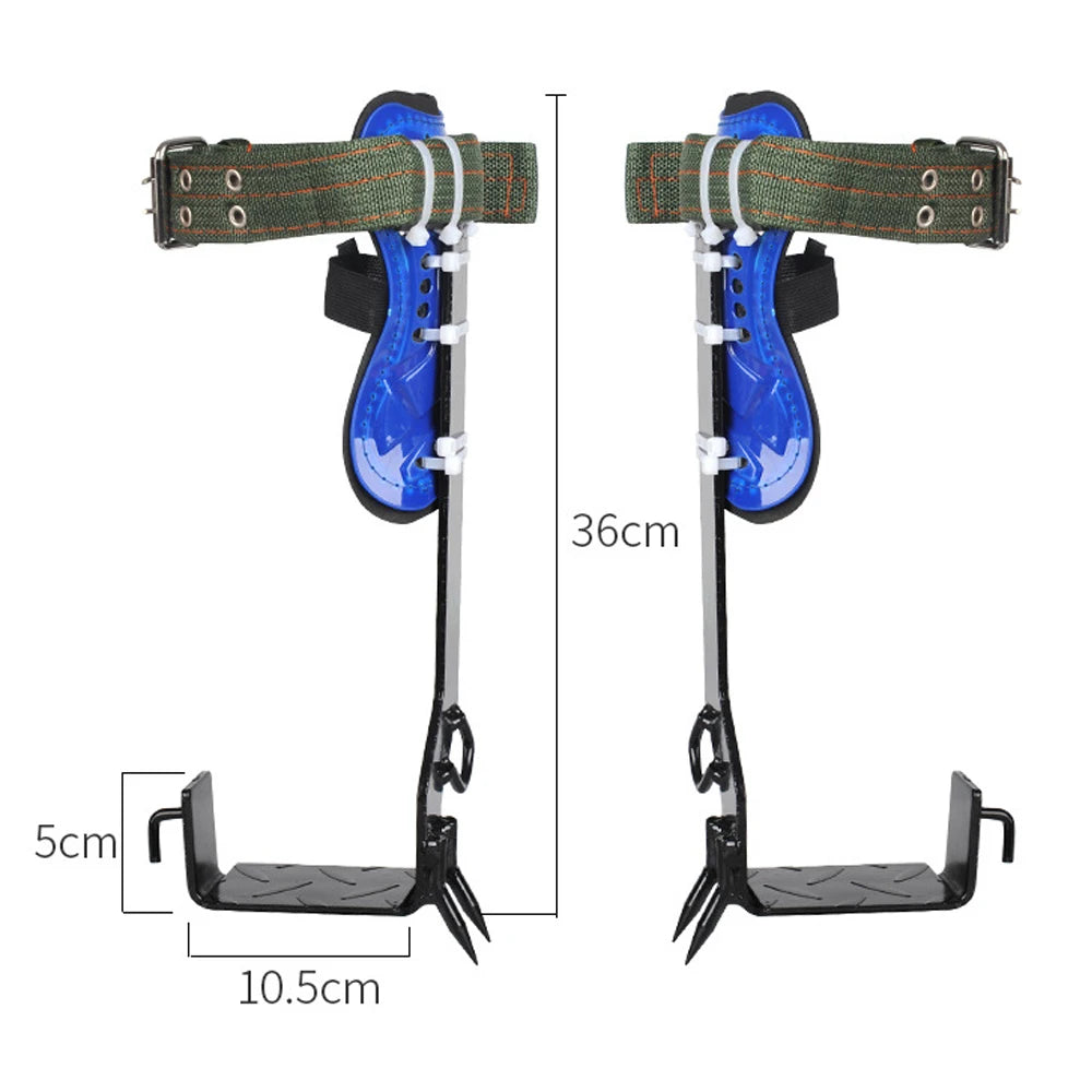 Tree Climbing Gear, Steel Pole Climbing Spikes, Safety Belt &amp; Rope, Climbing Tree Shoes, 100kg Load Capacity, Durable Tool