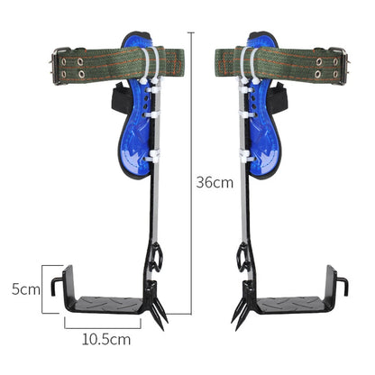 Tree Climbing Gear, Steel Pole Climbing Spikes, Safety Belt &amp; Rope, Climbing Tree Shoes, 100kg Load Capacity, Durable Tool
