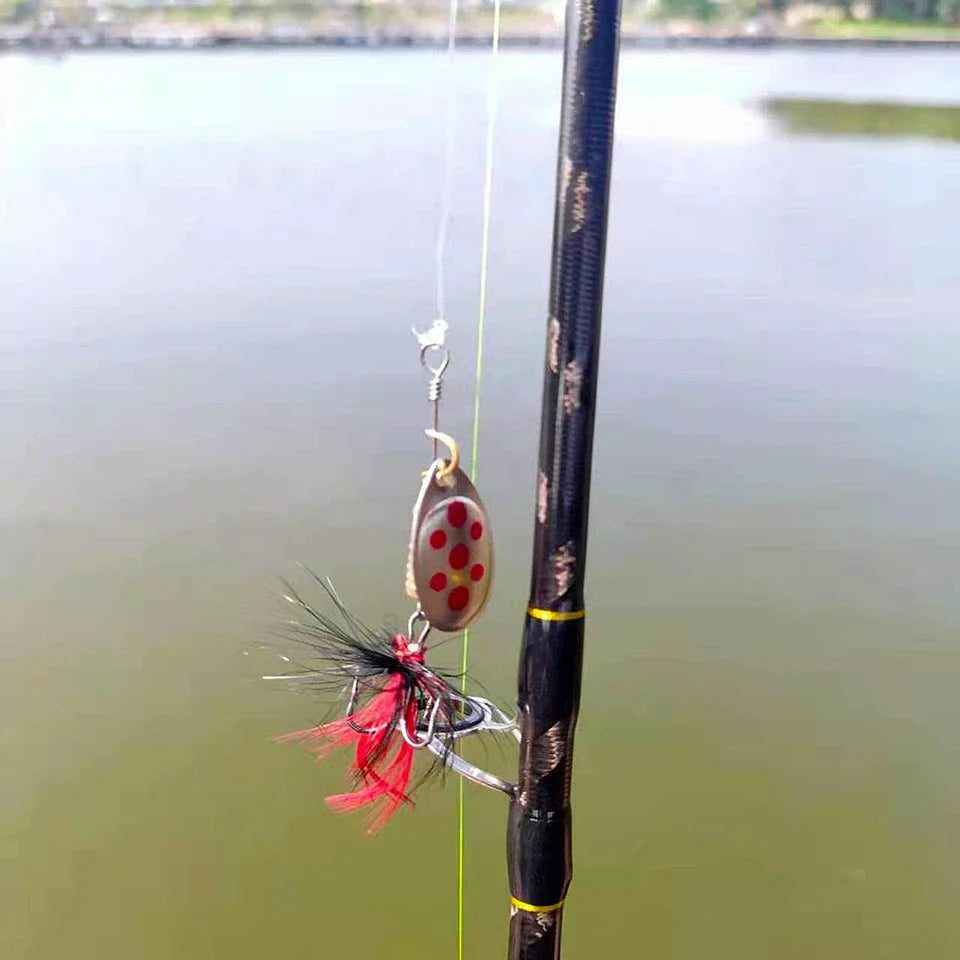 Metal Spoon Spinner Wobbler Lure Set – 10pcs Trout &amp; Pike Spinnerbait Kit (2–8g)