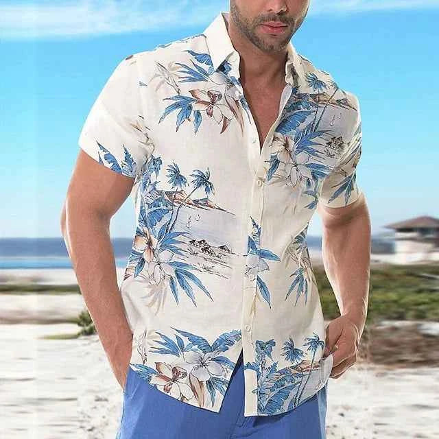 2024 Coconut Tree Shirts For Men 3d Printed Men&