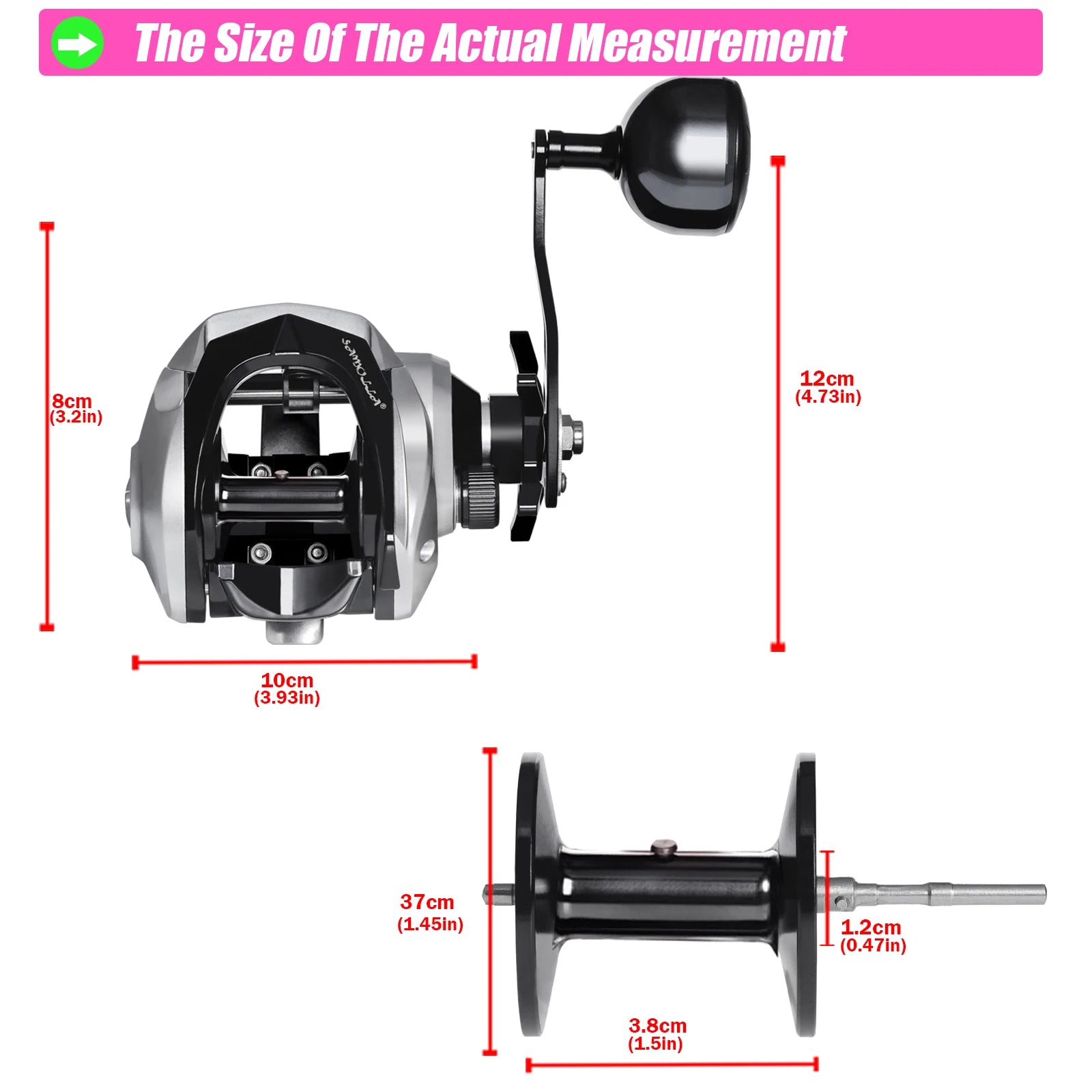 SAMOLLA Large New Baitcasting Fishing Reel Saltwater Waterproof Sea Fishing 6.3:1 15KG Drag Catfishing Trolling Metal Base