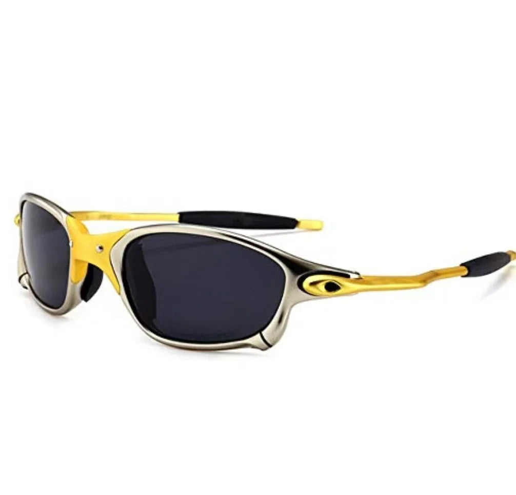 Metal Frame Polarized Sport Sunglasses – UV Protection, Windproof, Unisex
