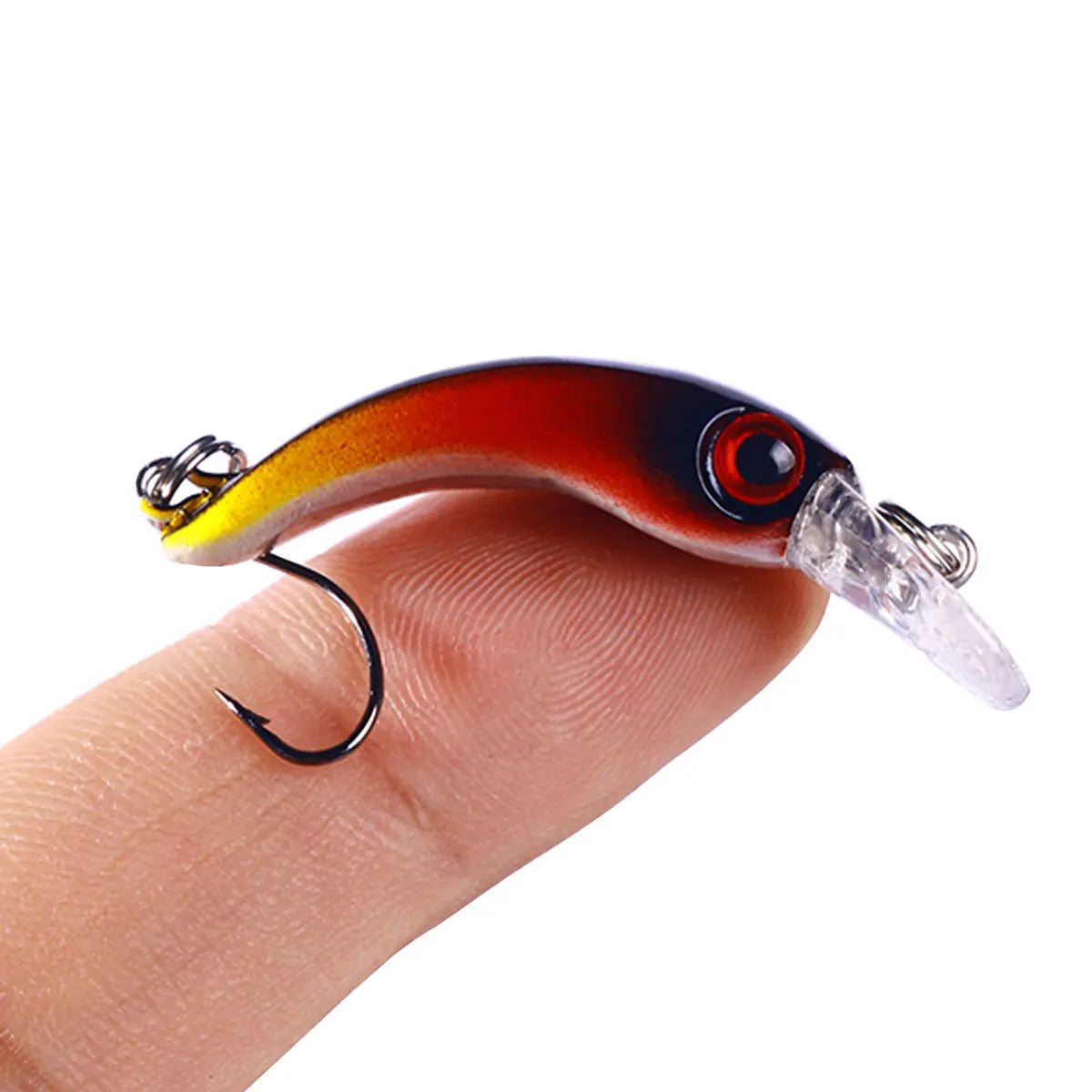 40mm 1.5g Mini Floating Minnow Fishing Lure – Hard Bait Crankbait Wobbler for Trout, Bass &amp; Pike