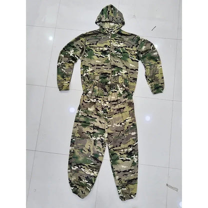 Mesh Ghillie Suit – Breathable Camo Hoodie &amp; Pants Set for Hunting, Fishing &amp; Tactical Use