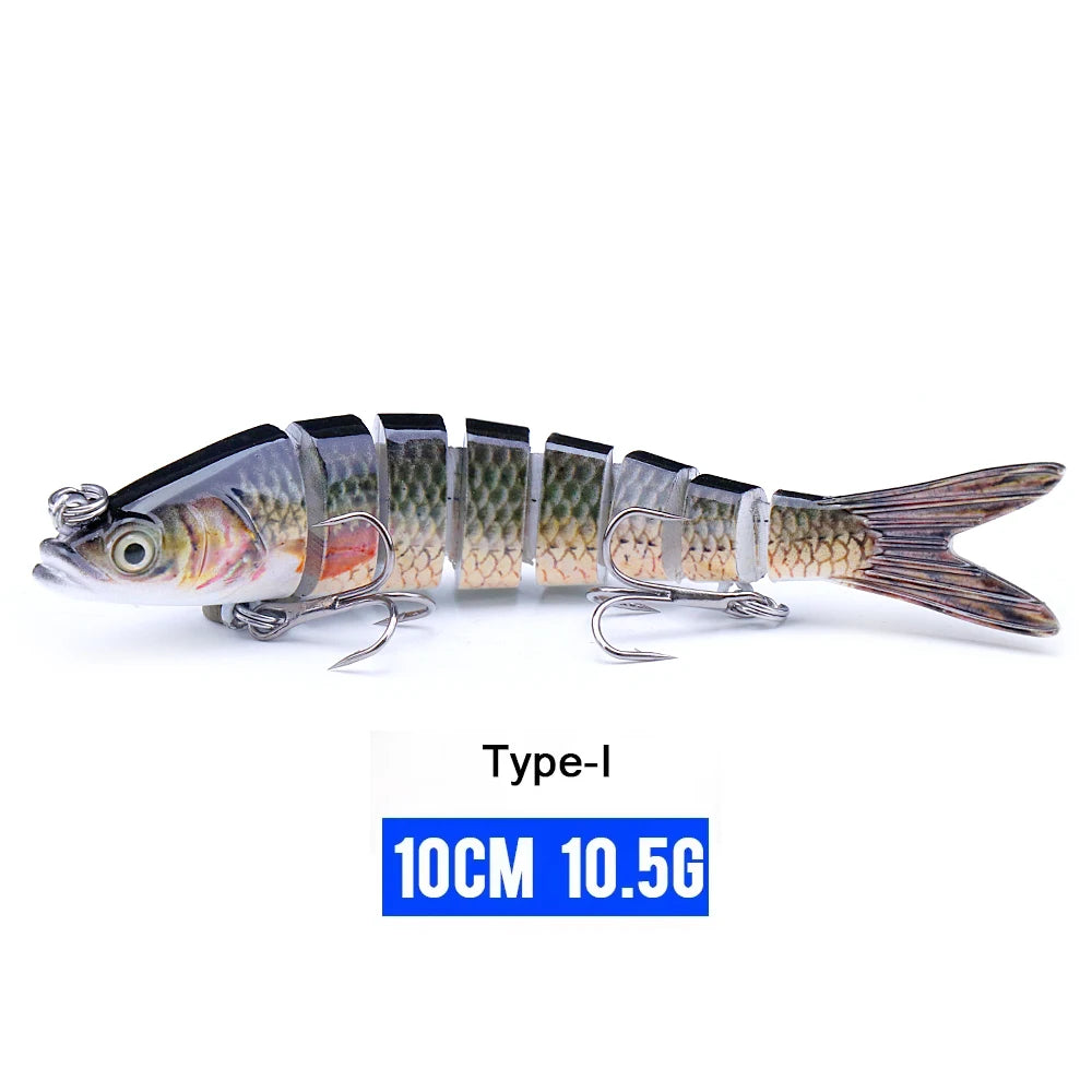 VTAVTA Jointed Swimbait Crankbait – Sinking Wobbler, 6/7/8-Segment, 10–14cm, 60+ Colors