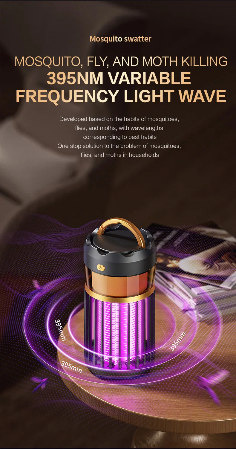 3-in-1 Mosquito Repellent Lamp Camping Lighting Insect Repellent Home Nightlight Electric Shock Mosquito Repellent Household