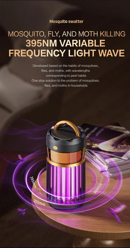 3-in-1 Mosquito Repellent Lamp Camping Lighting Insect Repellent Home Nightlight Electric Shock Mosquito Repellent Household