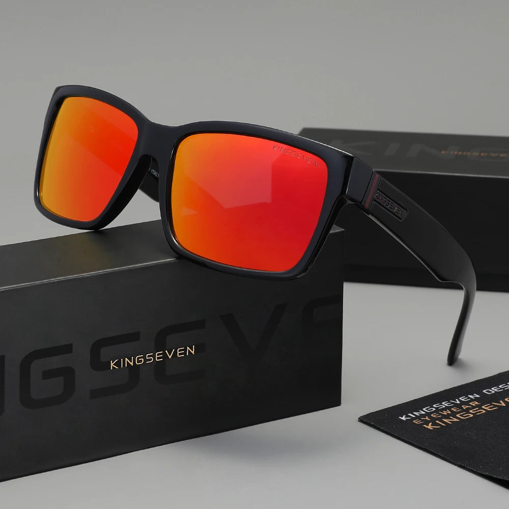 KINGSEVEN 750 Polarized Sunglasses – Square Frame, UV400, Unisex