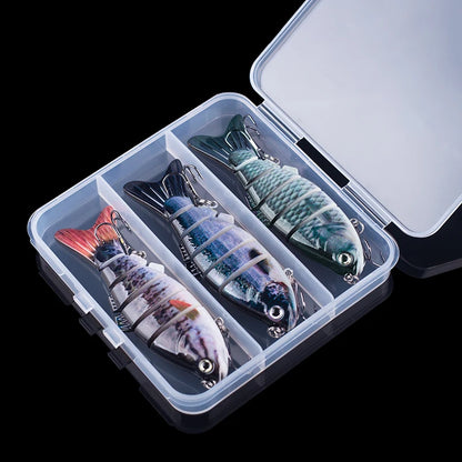 Multi-Jointed Swimbait Crankbait Lure – 10cm 16.5g, Sinking, 6-Segment Hard Bait for Pike, Bass &amp; Trout