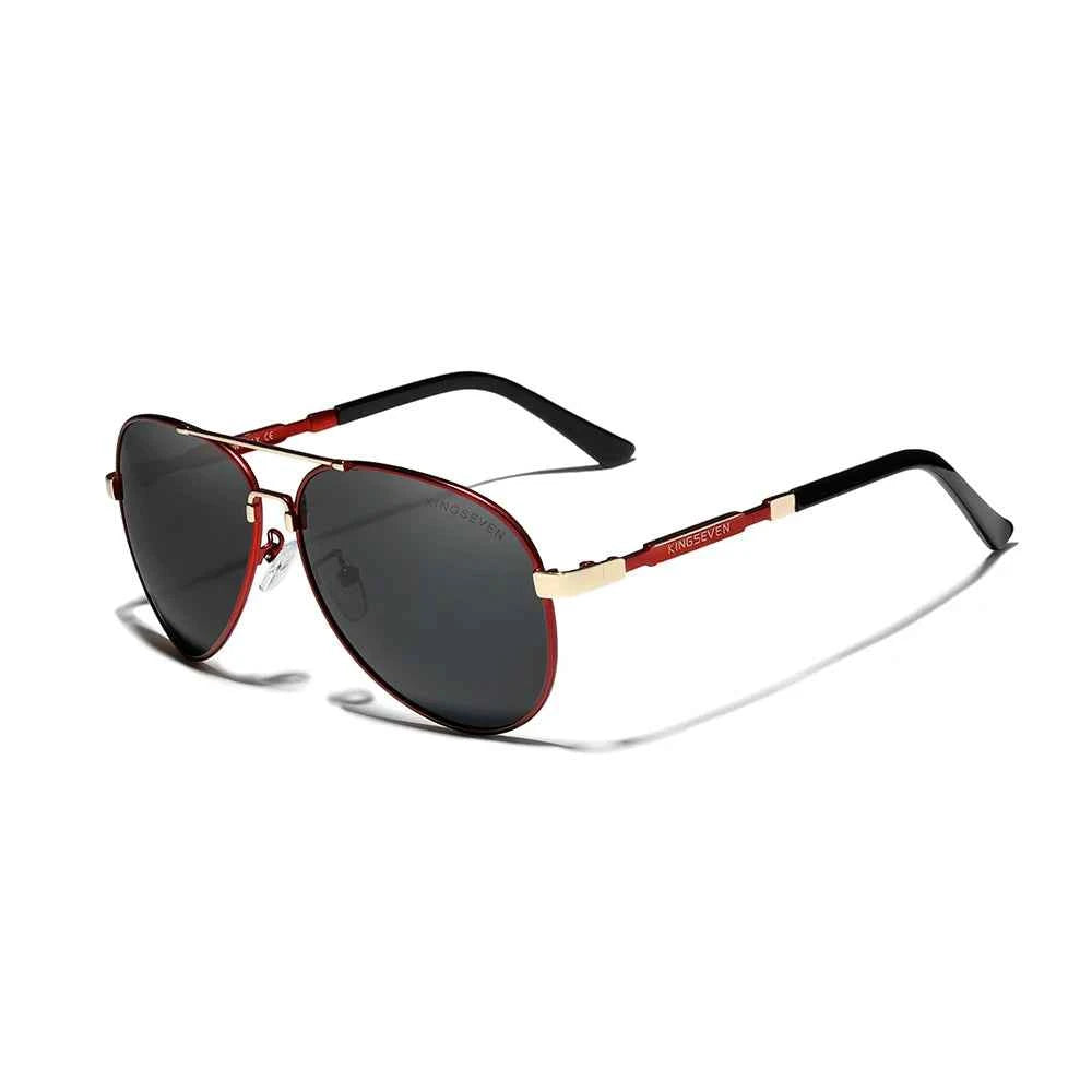 KINGSEVEN 7899 Pilot Sunglasses – Alloy Frame, Polarized, Anti-Reflective, UV400, Unisex