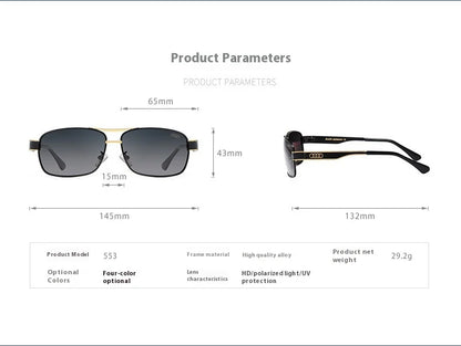 Audi Polarized Sunglasses – UV400 TAC Lens Anti-Glare Alloy Frame for Driving, Cycling &amp; Outdoor