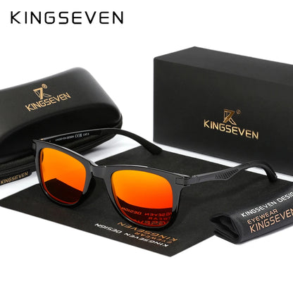 KINGSEVEN 7537 Polarized Sunglasses – Aluminium-Magnesium Frame, UV400, Unisex