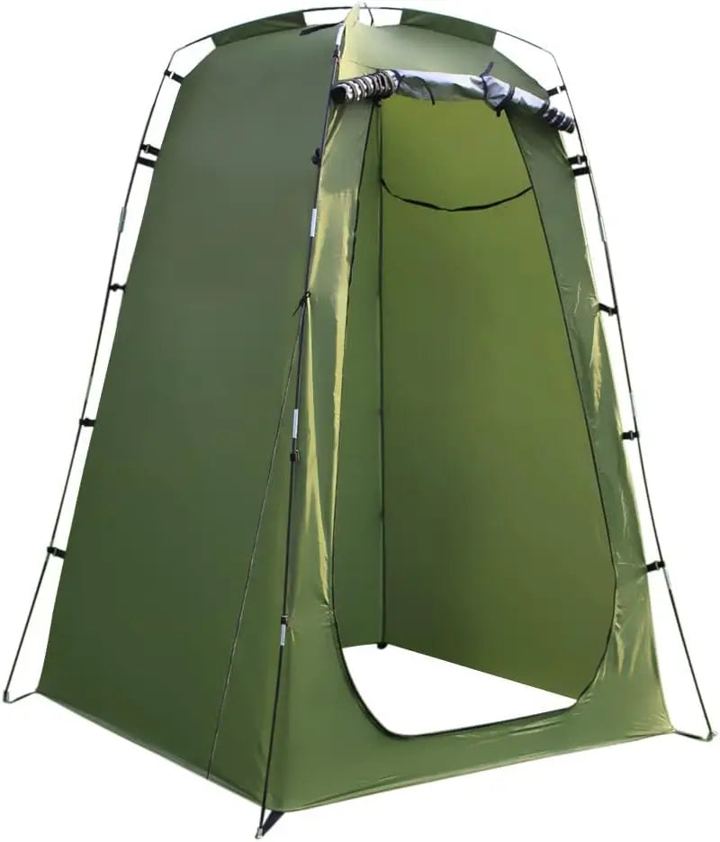 Portable Pop-Up Privacy Shower Tent – Aluminum Poles, 4-Season, for Camping, Fishing &amp; Changing