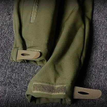 AUKUPKEE Shark Skin Soft Shell Tactical Suit – Fleece-Lined Windproof Jacket &amp; Pants Set