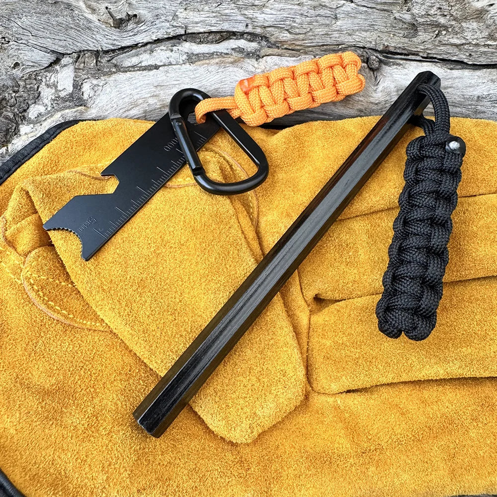 Bear Grylls Survival Fire Starter Magnesium Flint Rod, Portable Emergency Firesteel Kit Compass Whistle for Camping Hiking Tool