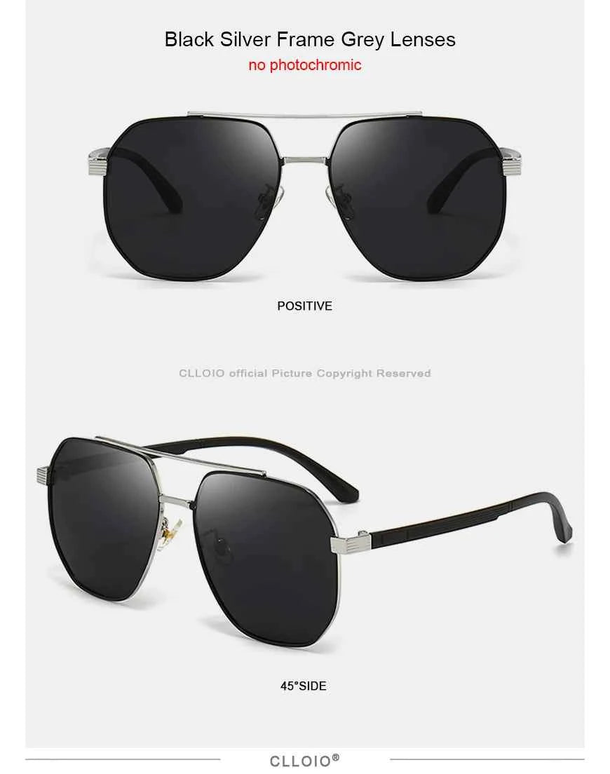 CLLOIO Classic Photochromic Sunglasses Men Women Polarized Driving Shades Sun Glasses Travel Anti-glare Chameleon Glasses