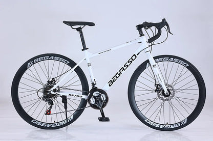 Cross-border wholesale 700C geared unisex road bike for urban outdoor commuting, adult student