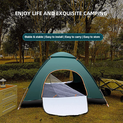 2-3 Person Instant Pop-Up Camping Tent – UV Protection, Waterproof 600D Oxford with Reflective Mylar for Beach, Hiking &amp; Travel