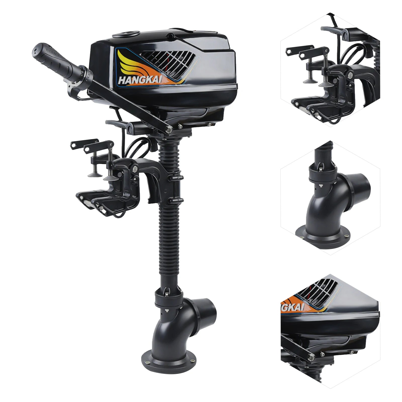 48V 1000W Electric Outboard Motor 1HP Brushless Boat Engine Jet Pump Short Shaft for Inflatable Fishing Boats