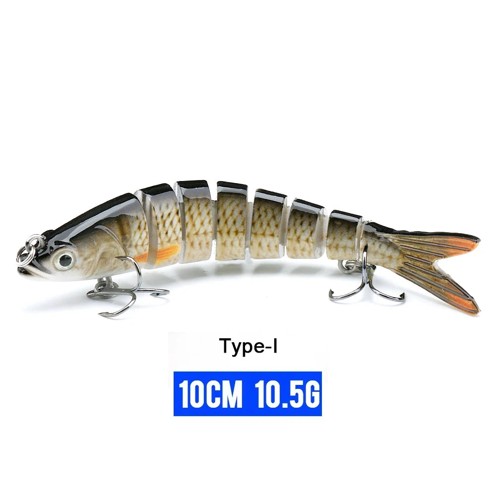 VTAVTA Jointed Swimbait Crankbait – Sinking Wobbler, 6/7/8-Segment, 10–14cm, 60+ Colors
