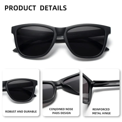 RIVIERSUN Classic Polarized Sunglasses – UV400 Unisex Retro Square Eyewear