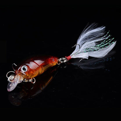5pc Minnow Crankbait Fishing Lure Set – 4g / 4.5cm Wobbler Hard Bait Kit (Mixed Colors)