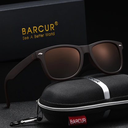 BARCUR Sports Polarized Sunglasses – UV400 Oval PC Frame for Men &amp; Women