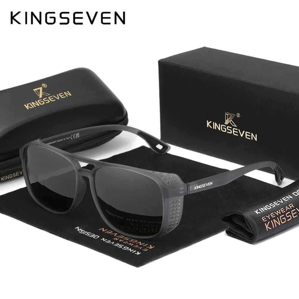 KINGSEVEN Fashion Large Frame Polarized Sunglasses – UV400 Vintage Style