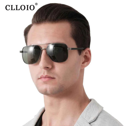 CLLOIO Classic Photochromic Sunglasses Men Women Polarized Driving Shades Sun Glasses Travel Anti-glare Chameleon Glasses