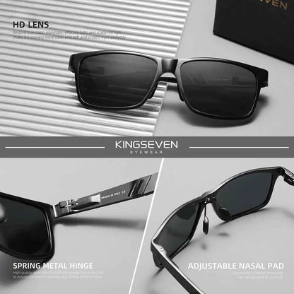 KINGSEVEN Trendy Polarized Sunglasses – UV400 Anti-Glare Outdoor Eyewear for Men &amp; Women