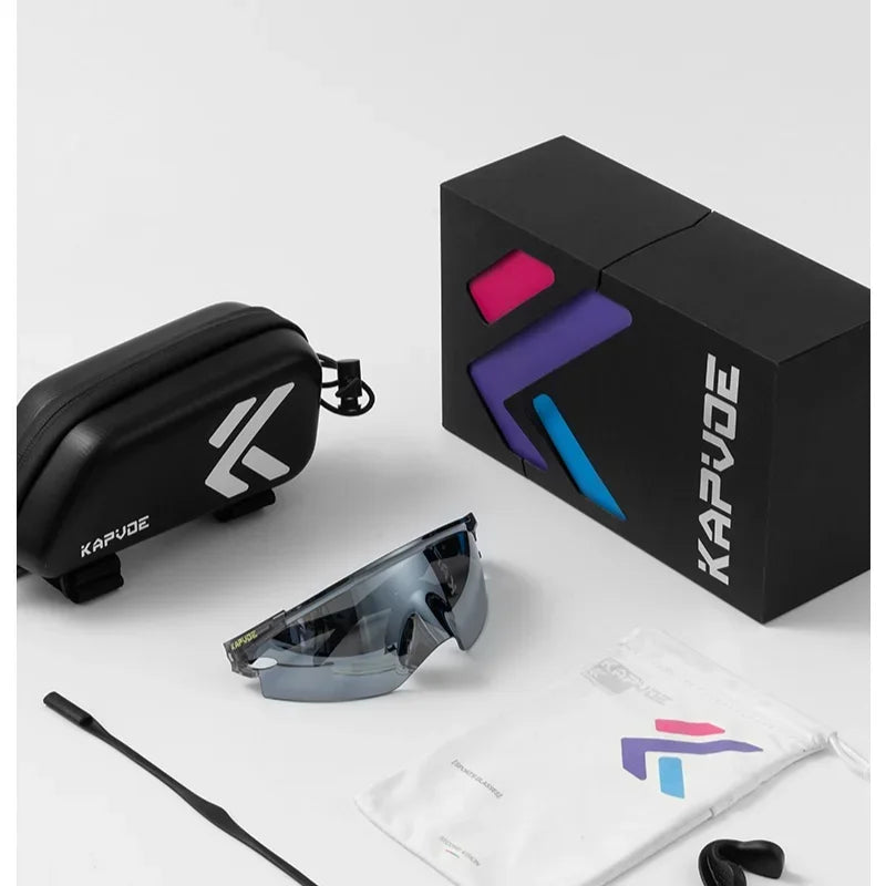 Kapvoe Man Cycling Glasses Sports Sunglasses Road Bike Mountain Bicycle Cycle Glasses Riding Goggle Sports Eyewear for Women 2026