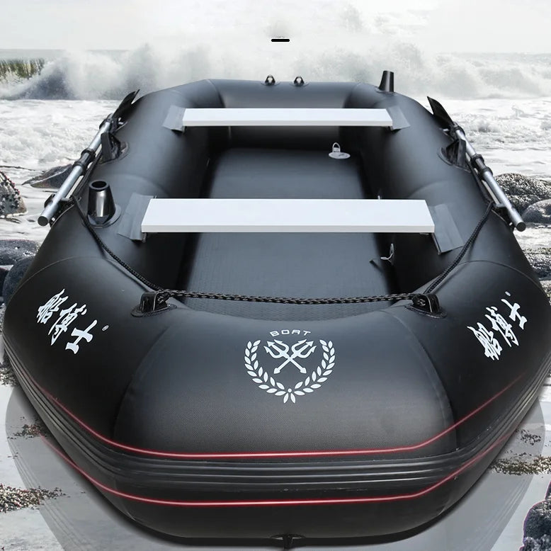 Professional Boat Raft Inflatable Set Dinghy Rowing Boats for Adults Kayak Canoe Fishing Tear-Resistant Foldable Drifting Boat