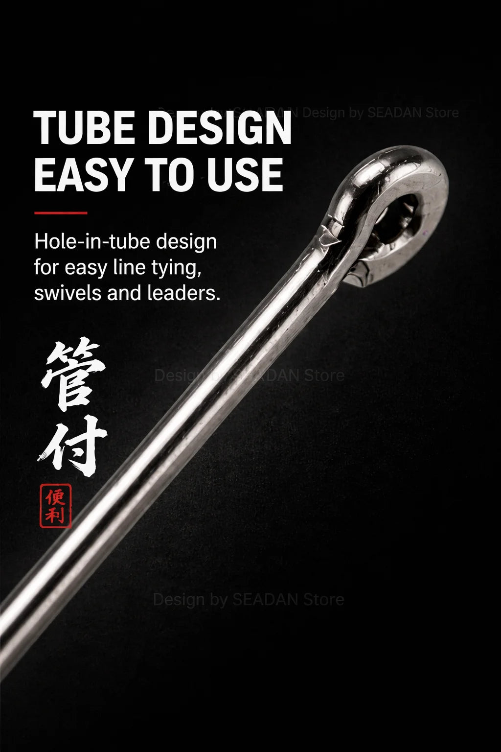 Hopeblaze Tube Eye Iseama Fishing Hooks – High Carbon Steel, Sizes 3