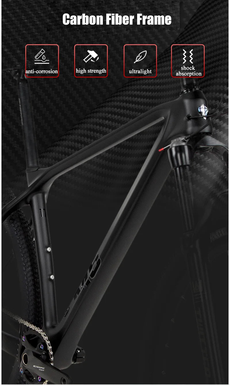 Twitter New M5 Wireless Carbon MTB Bicycle 29 Wheeltop EDS OX 13S Electronic Shifter Inner Cables Mountain Bikes For Adults
