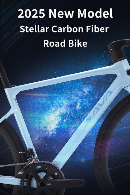 2025 SAVA NEW BIKE STAR SHIP Carbon Fiber Road Bike with HRD Dual Control Shifter Kit Road Racing Bike CE/UCI Certified