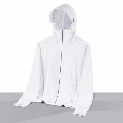  Summer Thin Couple Sports Leisure Sunscreen Clothing Comfortable High Quality Ice Silk Breathable Outdoor UV Protection Coat