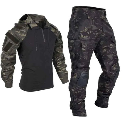 Multicam Tactical Uniform Military Camouflage Suit Combat Shirt + Pants Sets Airsoft Hunting Clothes Paintball Outdoor Sports